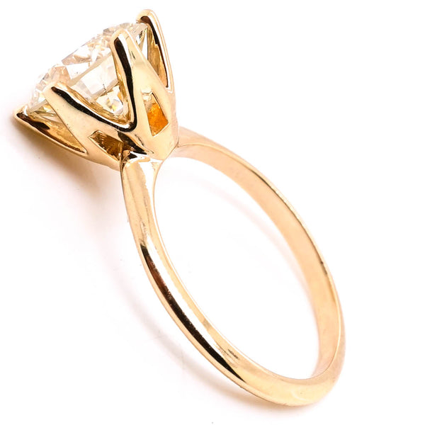 Graziella 14KT Yellow Gold 2.47CT Round Brilliant Diamond Solitaire Engagement