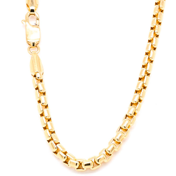 graziella 14KT Yellow Gold 24" 4.5mm Hollow Box Chain