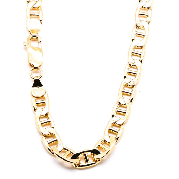 graziella 14KT Yellow Gold 24" 5.5mm Hollow Mariner Link Chain