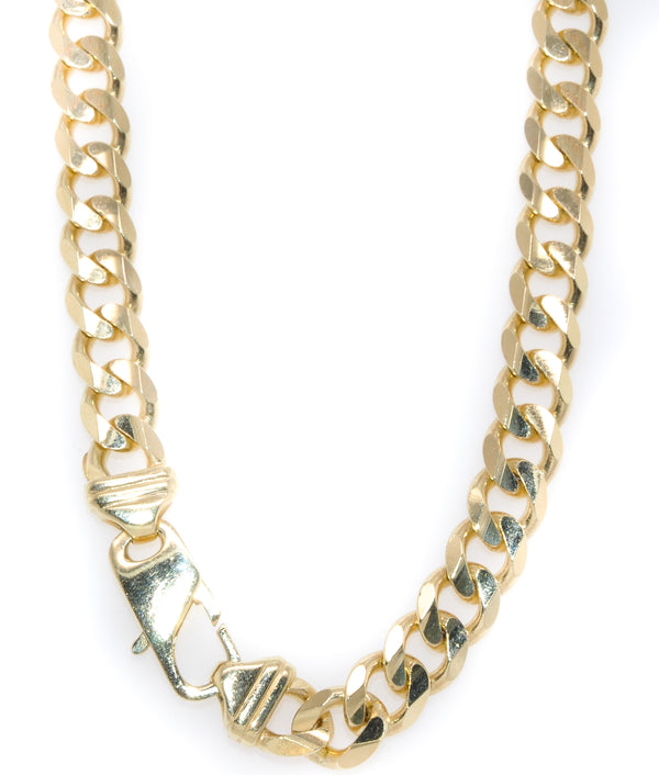 graziella 14KT Yellow Gold 24" 6mm Hollow Cuban Link Chain