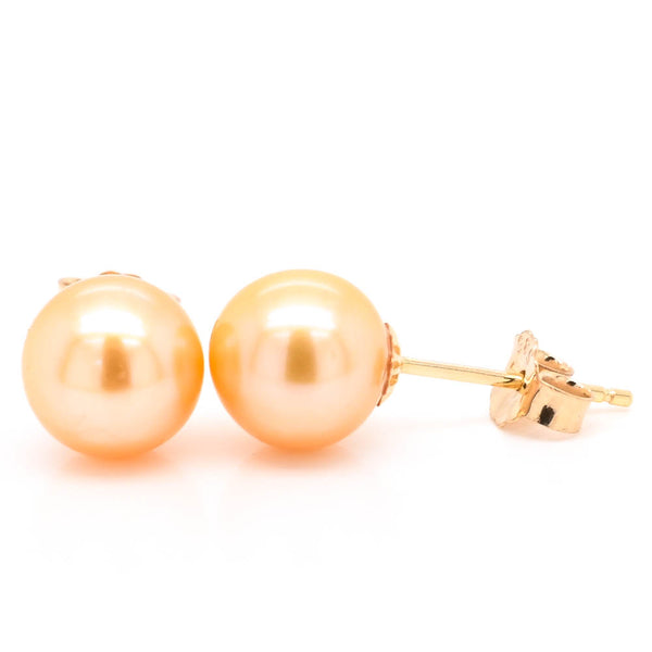 graziella 14KT Yellow Gold 6.5-7MM Freshwater Pearl Stud Earrings