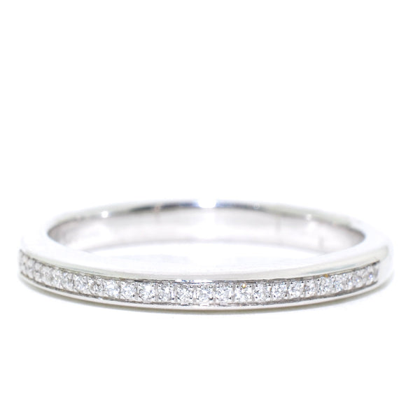 graziella 18KT White Gold 0.07CTW Diamond Wedding Band