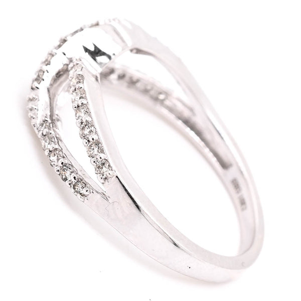 Graziella 18KT White Gold 0.33CTW Diamond Celebration Ring