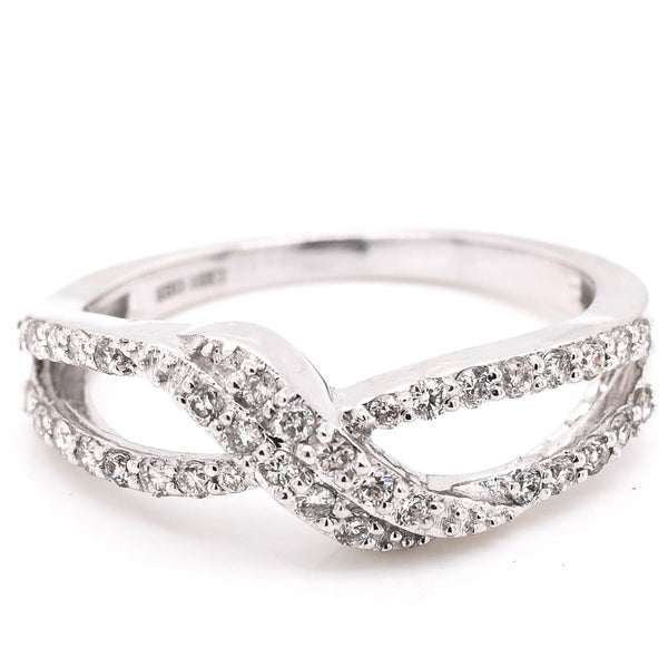 graziella 18KT White Gold 0.33CTW Diamond Celebration Ring