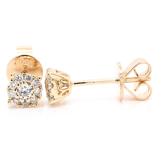 graziella 18KT Yellow Gold 0.25CTW Diamond Stud Earrings
