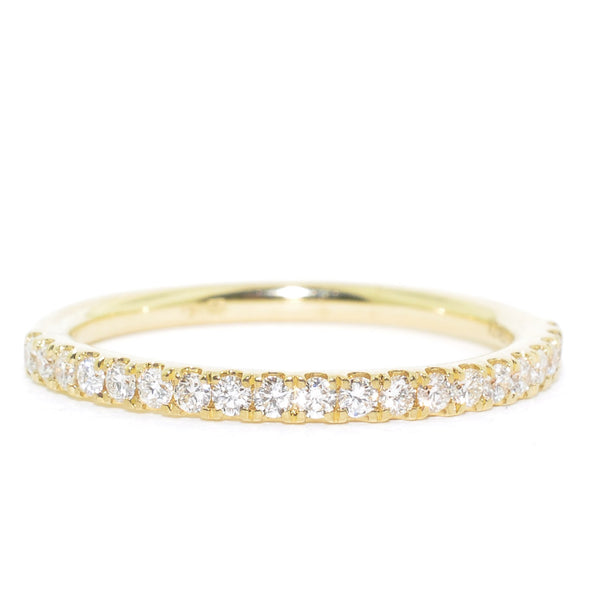 graziella 18KT Yellow Gold 0.28CTW Diamond Wedding Band