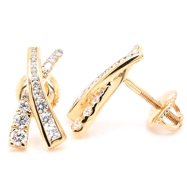 graziella 18KT Yellow Gold 0.49CTW Diamond Stud Earrings