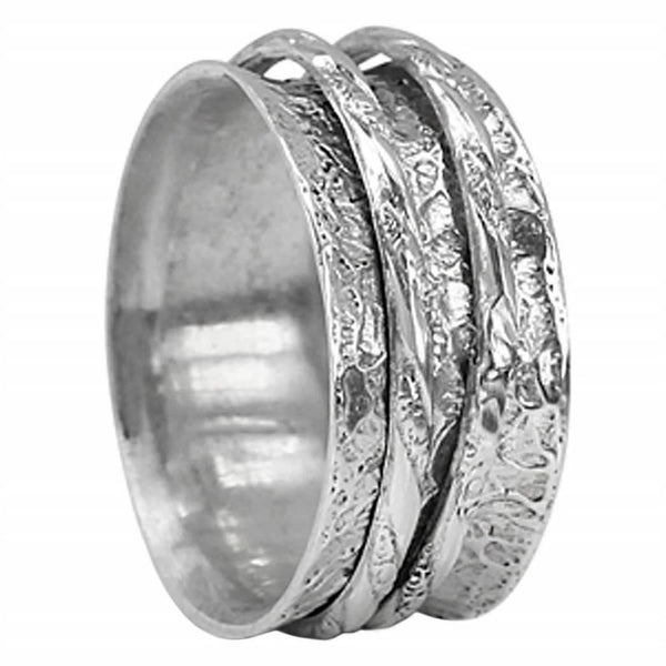 graziella Awaken Meditation Ring. Sterling Silver. Size 8