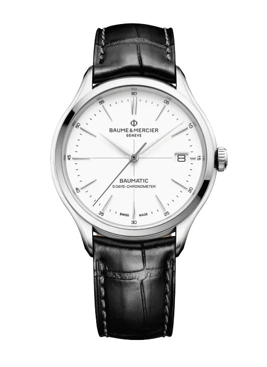 graziella Baume et Mercier Clifton 10518 Automatic Watch Date COSC Certified-40mm