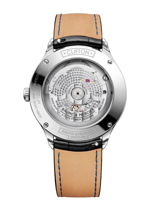 Graziella Baume Et Mercier Clifton 10518 Automatic Watch Date COSC Certified-40mm