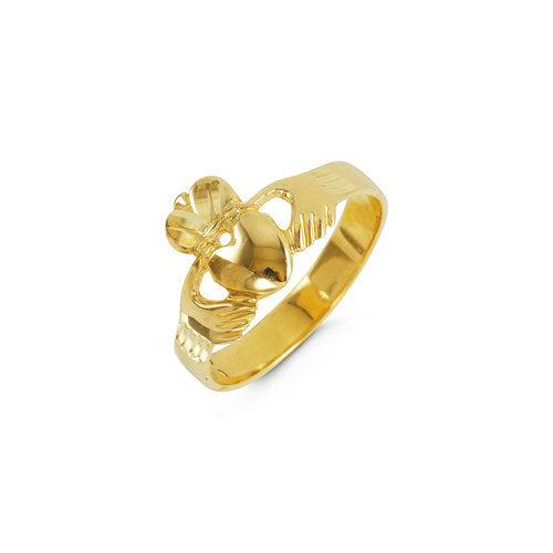 Graziella Bella 10Kt Yellow Gold Claddagh Ring 2.7g
