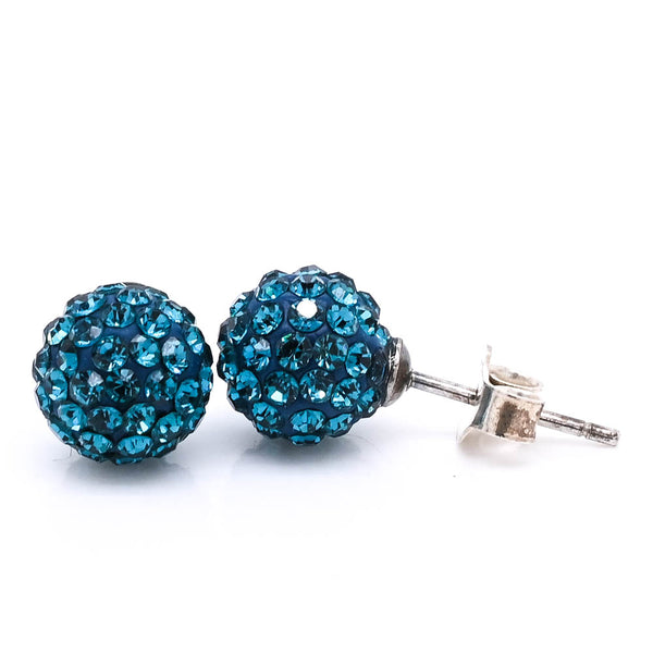 Graziella Bella Droplets Sterling Silver And Crystal Earrings