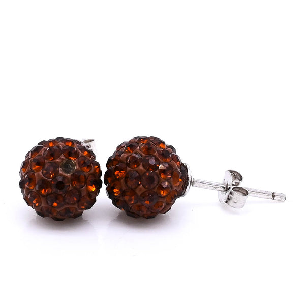 graziella Bella Droplets Sterling Silver and Crystal Earrings