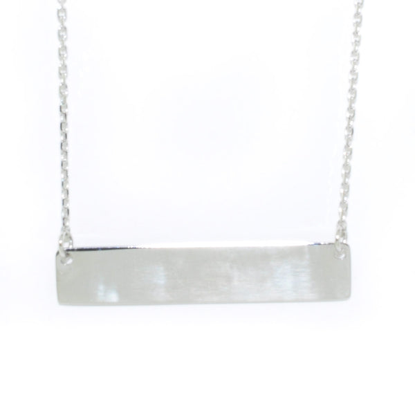 Graziella Bella & Jules 14KT White Gold 18" Horizontal Bar Necklace