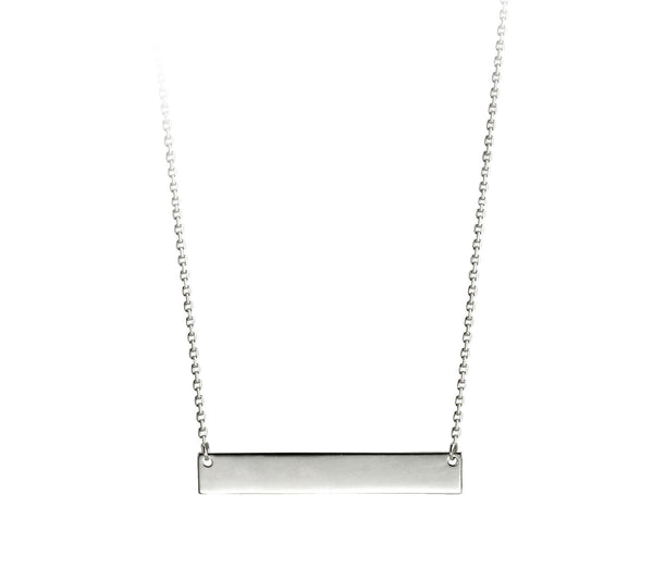 graziella Bella 'Monogram' 10KT White Gold 18" Necklace