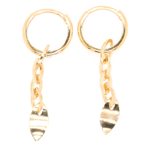 graziella Belle & Jules 14 Karat Yellow Gold Dangle Earrings