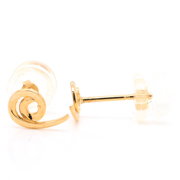 graziella Belle & Jules 14KT Yellow Gold Swirl Stud Earrings