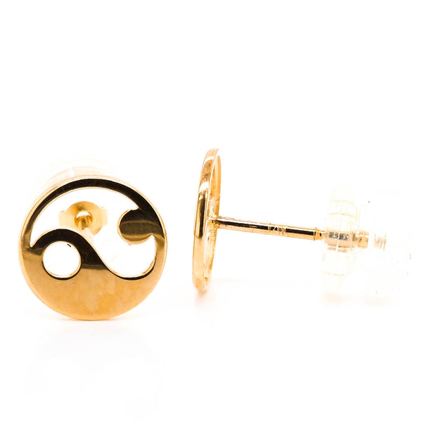 graziella Belle & Jules 14KT Yellow Gold Yin Yang Stud Earrings