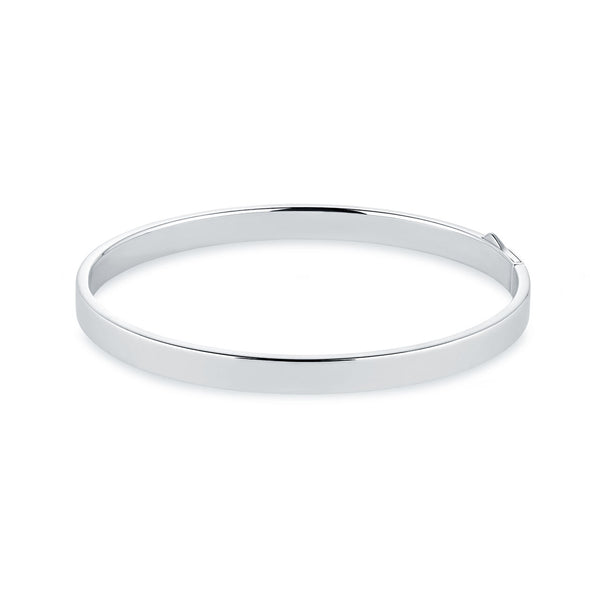 graziella Birks Essentials Sterling Silver 5mM Square Oval Bangle graziella Birks Essentials Sterling Silver 5mM Square Oval Bangle