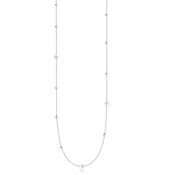 graziella Birks Rock & Pearl 36" Sterling Silver 8MM Pearl Necklace graziella Birks Rock & Pearl 36" Sterling Silver 8MM Pearl Necklace