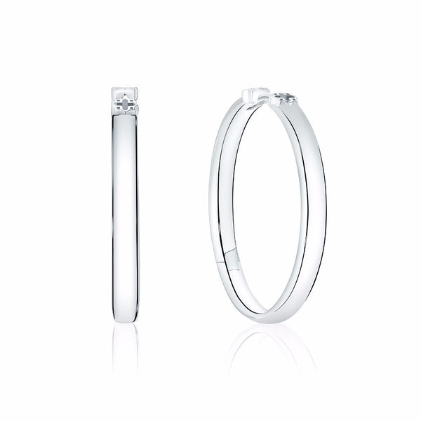 graziella Birks Sterling Silver Muse 30MM Hoop Earrings graziella Birks Sterling Silver Muse 30MM Hoop Earrings