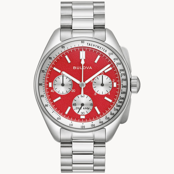 graziella Bulova Lunar Pilot 43.5mm Chronograph Quartz Watch. 96K115