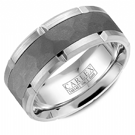 graziella Carlex 14KT White Gold & Tantalum Wedding Band