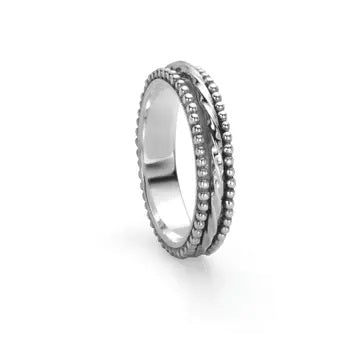 graziella Chakra Meditation Ring. Sterling Silver. Size 9