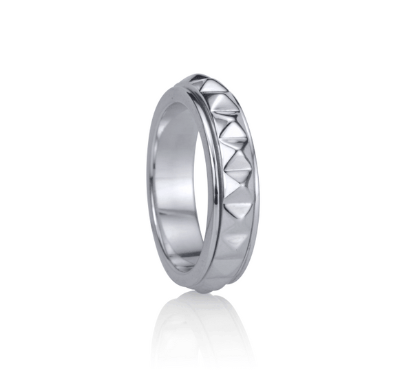 graziella Charisma Meditation Ring. Sterling Silver. Size 10
