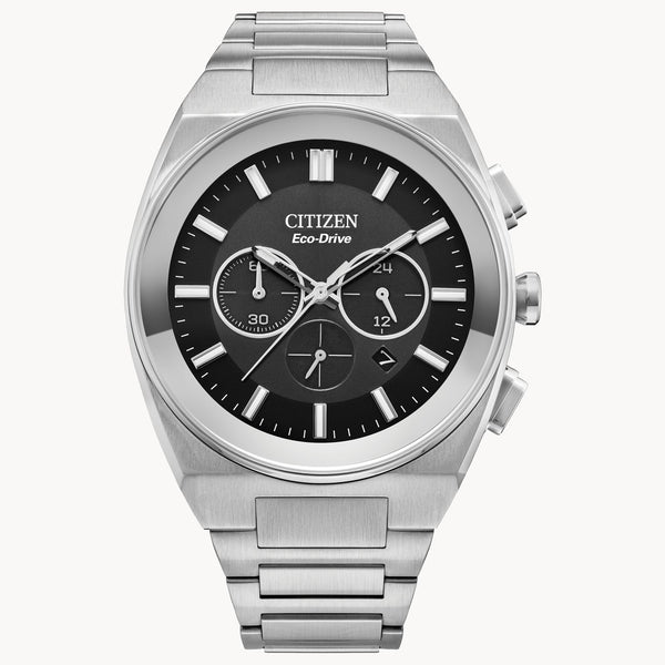 graziella Citizen Axiom SC 43mm Eco-Drive Chronograph Watch. CA4580-50E