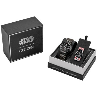 Graziella Citizen Darth Vader Returns 41mm Eco Drive Watch. BM7255-61W