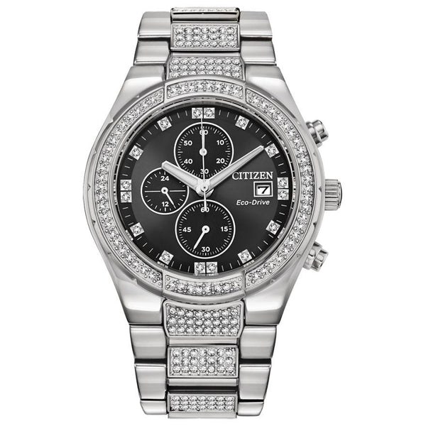 graziella Citizen Eco Drive 42MM Crystal Watch. CA0750-53E