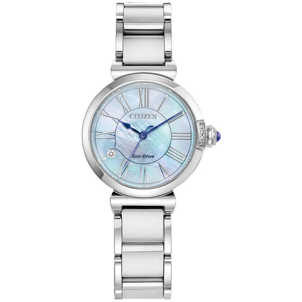 graziella Citizen L Mae 29.5mm Eco-Drive Watch. EM1060-52N