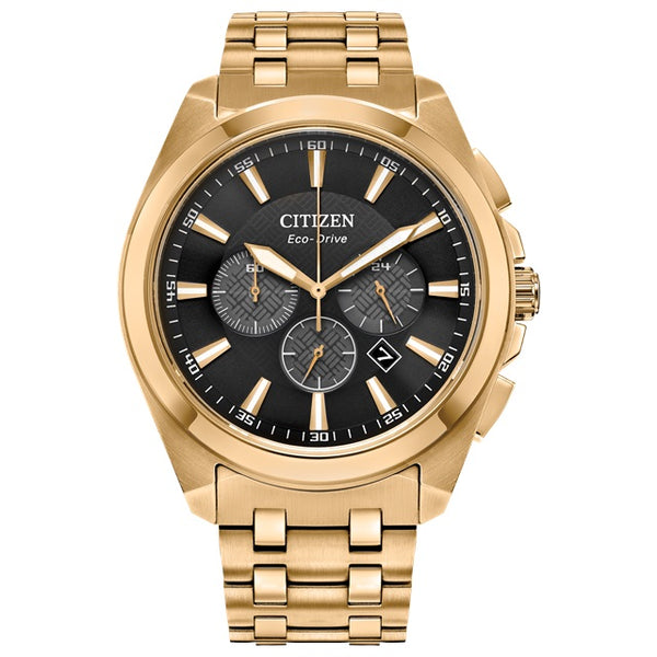 graziella Citizen Peyton 41MM Chronograph Eco-Drive Watch. CA4512-50E Black/S