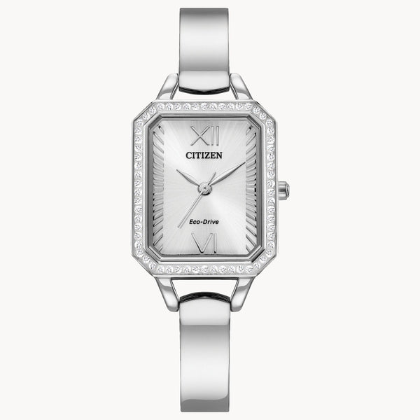 graziella Citizen Silhouette Crystal 23MM Eco-Drive Watch. EM0980-50A