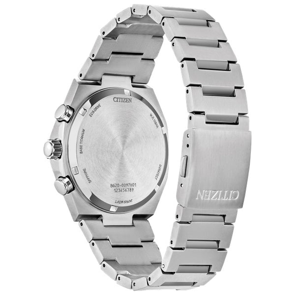 Graziella Citizen Zenshin Chrono Super Titanium 42.5mm Eco-Drive Watch. CA4610-85M