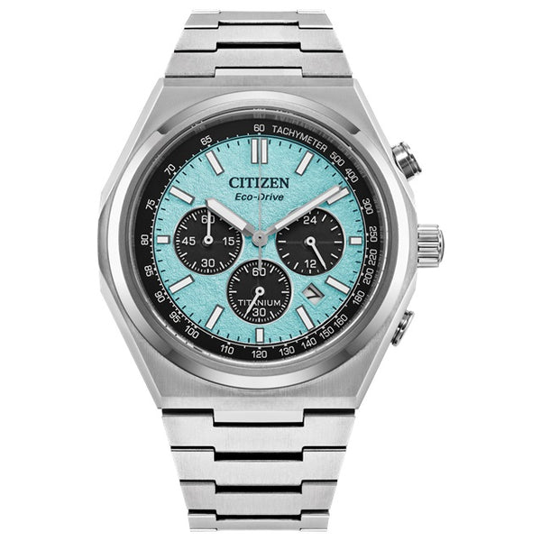 graziella Citizen Zenshin Chrono Super Titanium 42.5mm Eco-Drive Watch. CA4610-85M