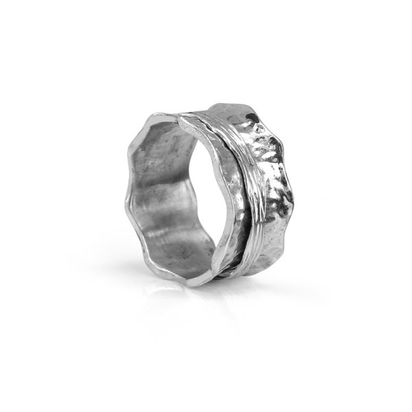 graziella Divine Meditation Ring. Sterling Silver. Size 7