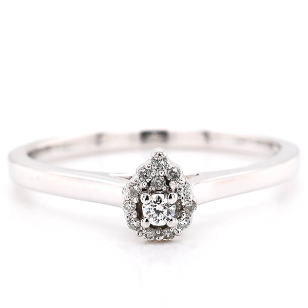 graziella Fire and Ice 10KT White Gold 0.06CTW Canadian Diamond Ring