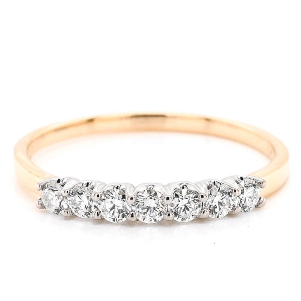 graziella "Fire & Ice" 14KT Yellow Gold 0.32CTW Canadian Diamond Band