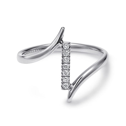 graziella Gabriel & Co 14KT White Gold 0.03CTW Diamond Midi Ring