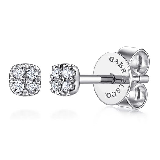 graziella Gabriel & Co 14KT White Gold 0.11CTW Diamond Star Stud Earrings