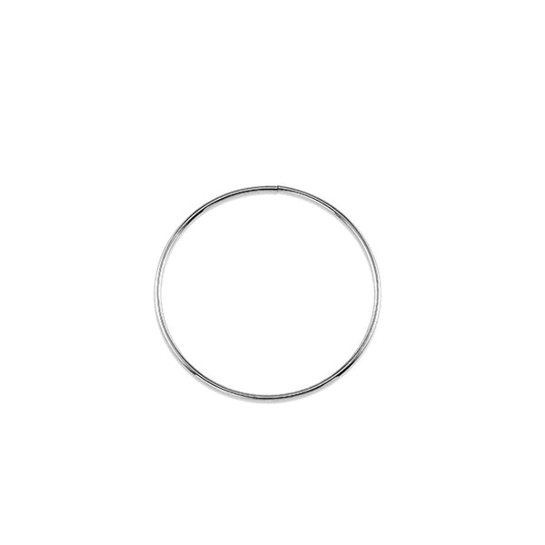 graziella 10 Karat White Gold Small Hoop Earrings