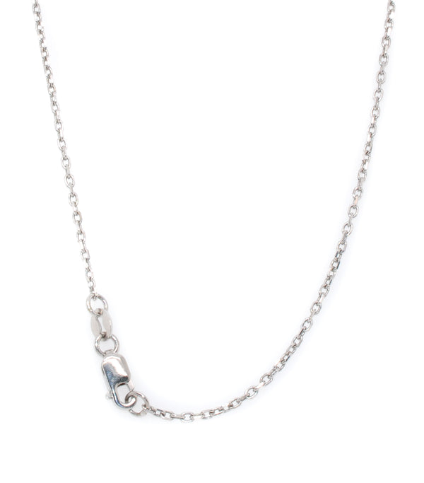 graziella 10KT White Gold 16" 1.2mm Rolo Chain