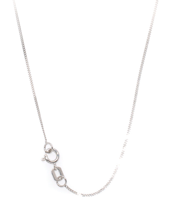 graziella 10KT White Gold 16" 1MM Curb Chain