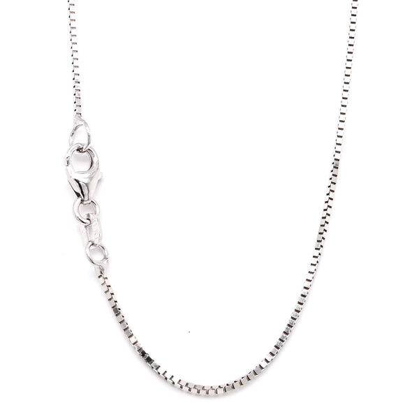 graziella 10Kt White Gold 20" 1.2mm Box Chain