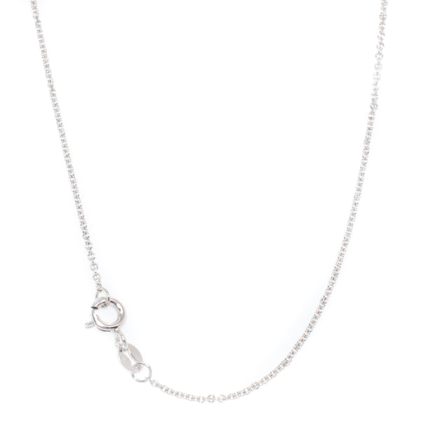 graziella 10KT White Gold 20" .5MM Rolo Chain