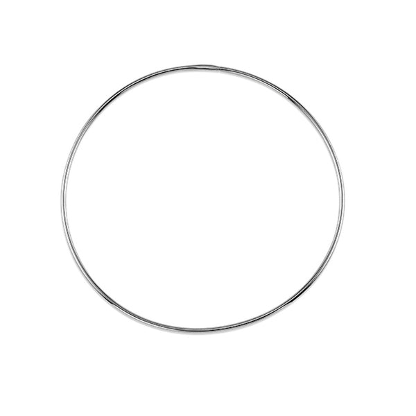 graziella 10KT White Gold 25MM Hoop Earrings