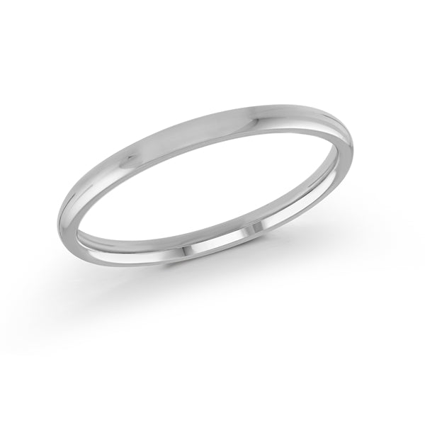 graziella 10KT White Gold 2mm Wedding Band