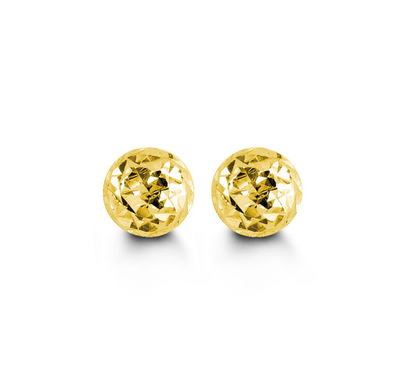 graziella 10KT White Gold 5MM Gold Ball Studs